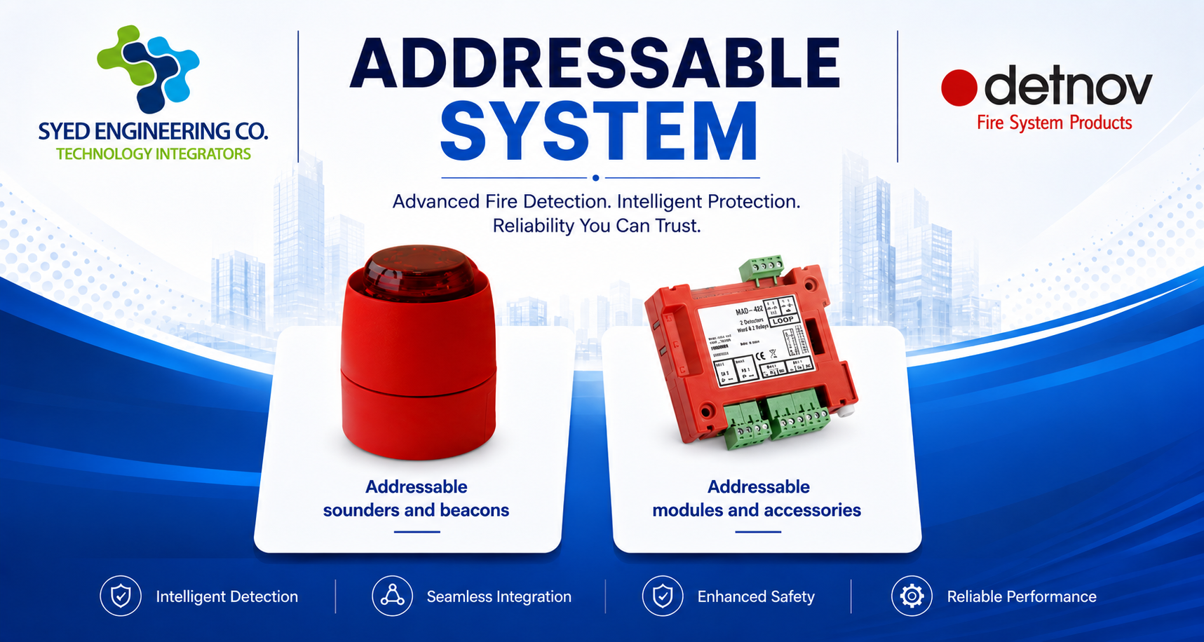 Detnov addressable system — addressable accessories